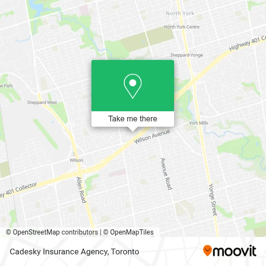 Cadesky Insurance Agency map