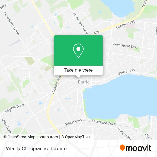 Vitality Chiropractic map