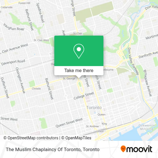 The Muslim Chaplaincy Of Toronto map