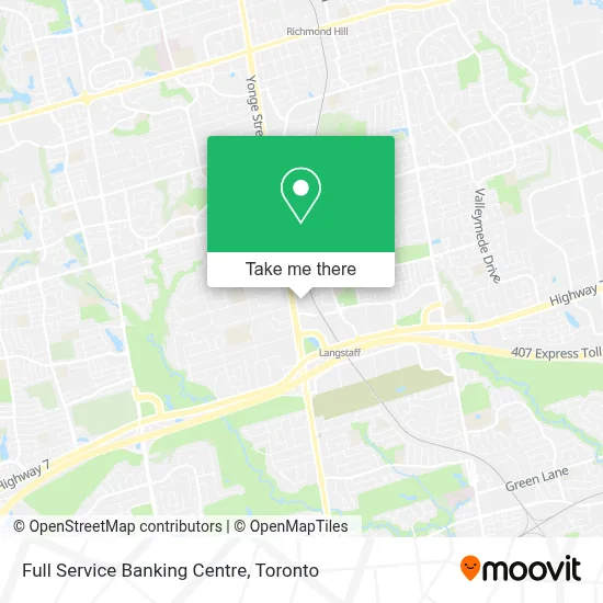 Full Service Banking Centre map