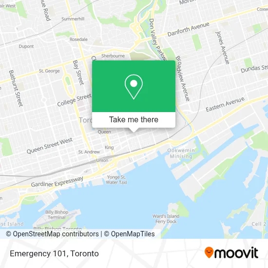 Emergency 101 map