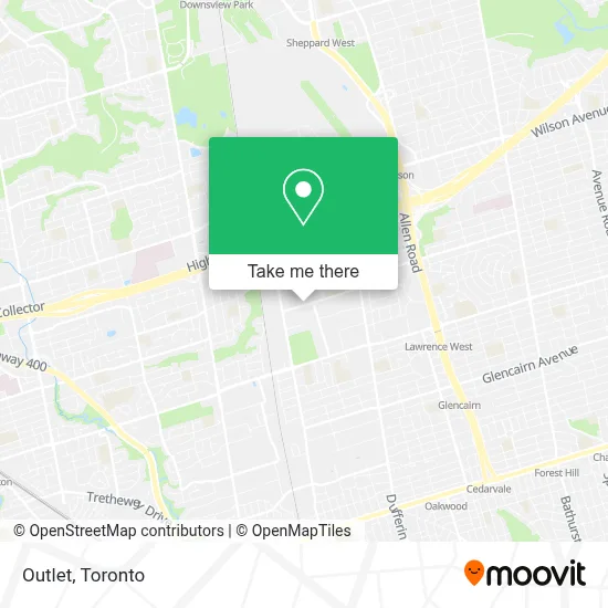 Outlet map