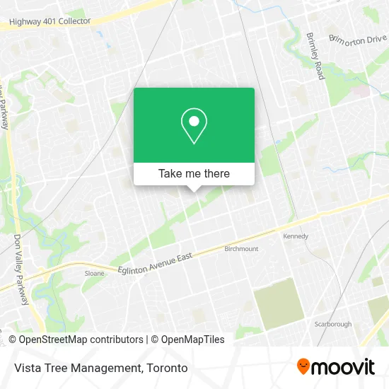 Vista Tree Management map
