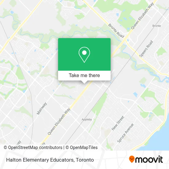 Halton Elementary Educators map