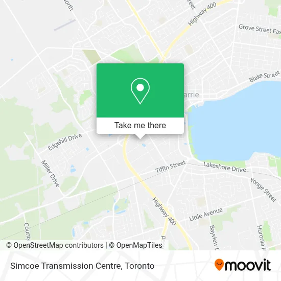 Simcoe Transmission Centre map