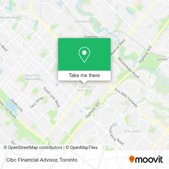 Cibc Financial Advisor map