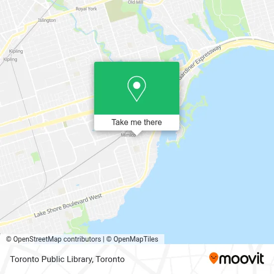 Toronto Public Library map