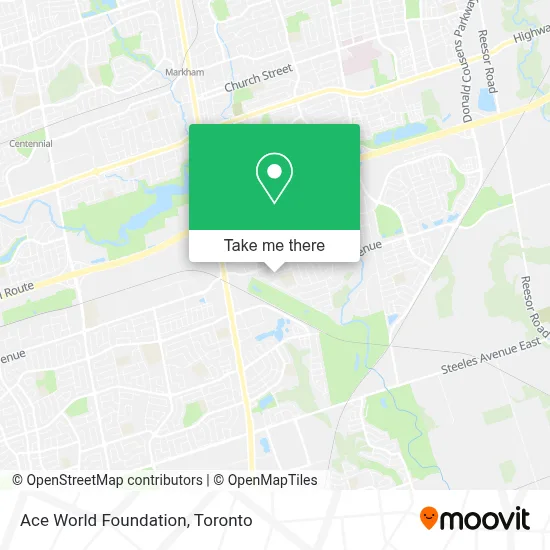 Ace World Foundation map