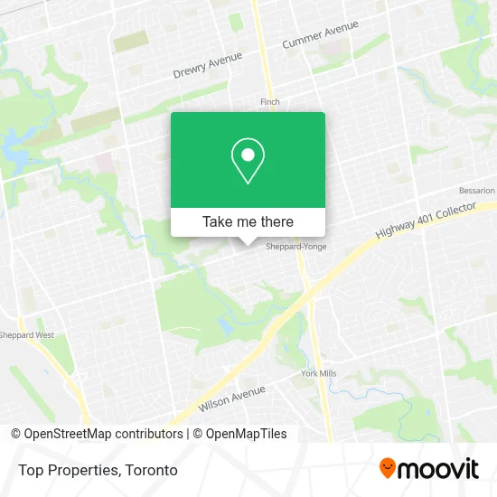 Top Properties map