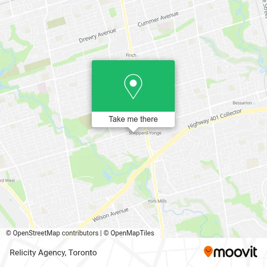 Relicity Agency map