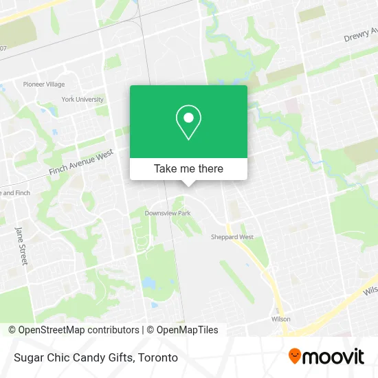 Sugar Chic Candy Gifts map