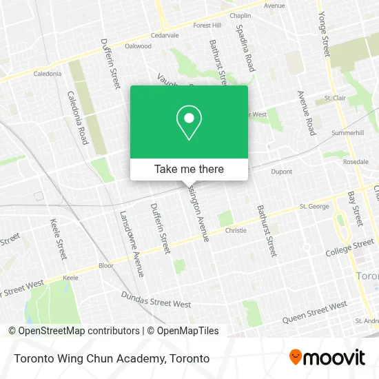 Toronto Wing Chun Academy plan