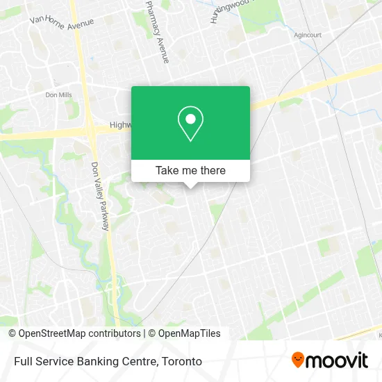 Full Service Banking Centre map