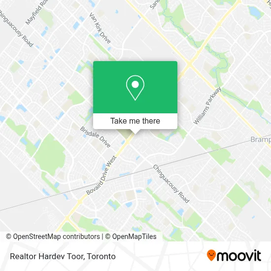 Realtor Hardev Toor map