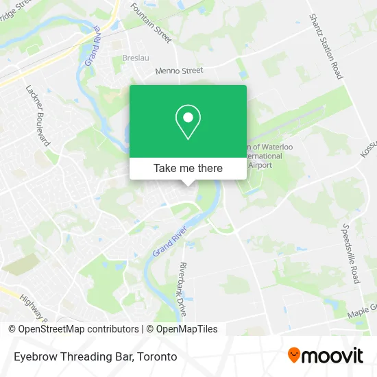 Eyebrow Threading Bar map
