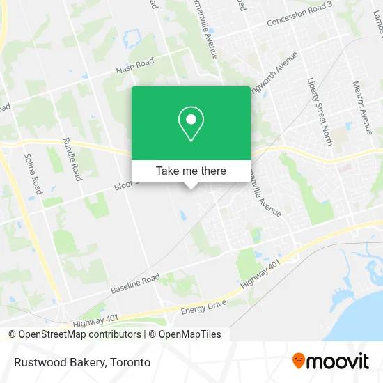 Rustwood Bakery map