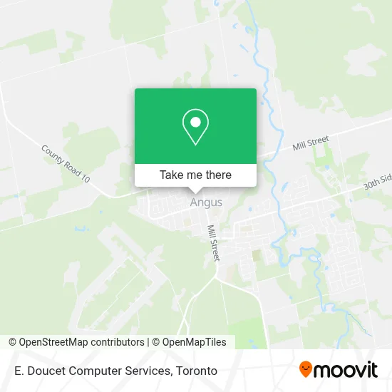 E. Doucet Computer Services map