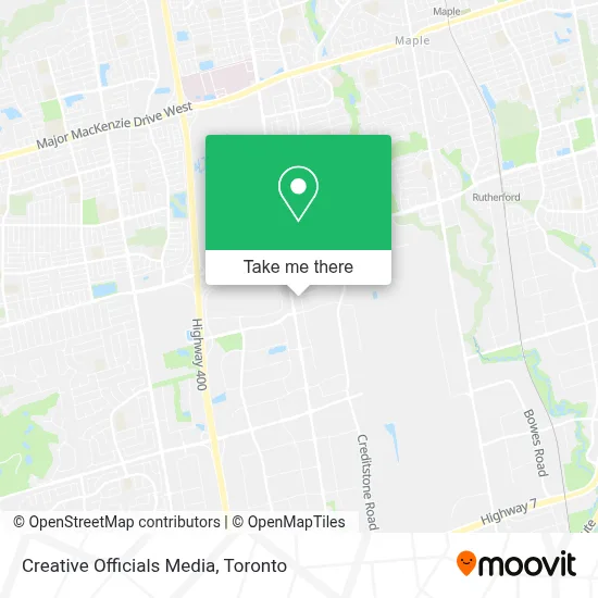 Creative Officials Media map