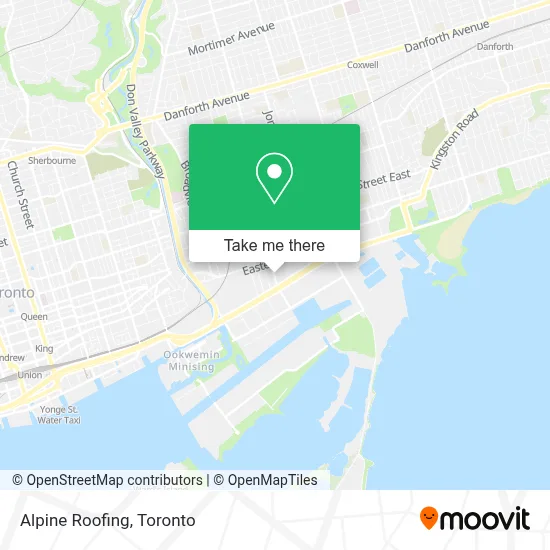 Alpine Roofing map