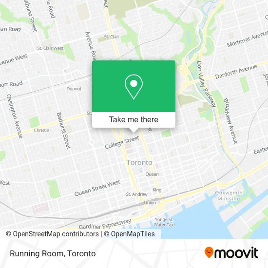 Running Room map