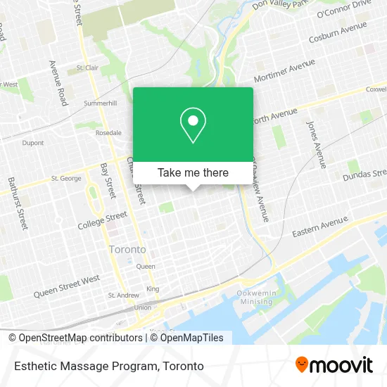 Esthetic Massage Program map