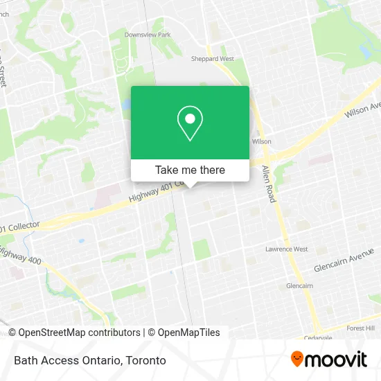 Bath Access Ontario map