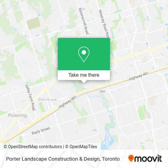 Porter Landscape Construction & Design map