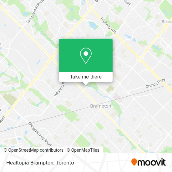 Healtopia Brampton map
