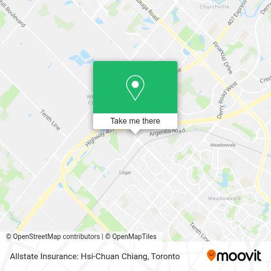 Allstate Insurance: Hsi-Chuan Chiang map