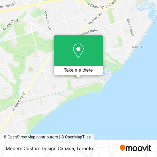 Modern Custom Design Canada map