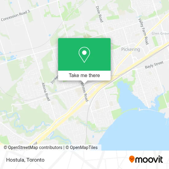 Hostula map