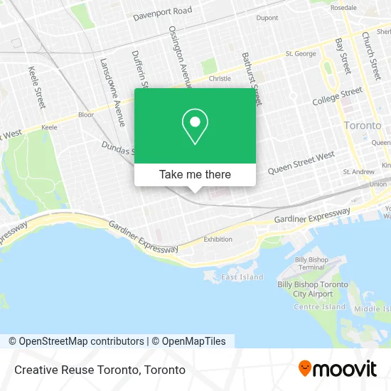 Creative Reuse Toronto map