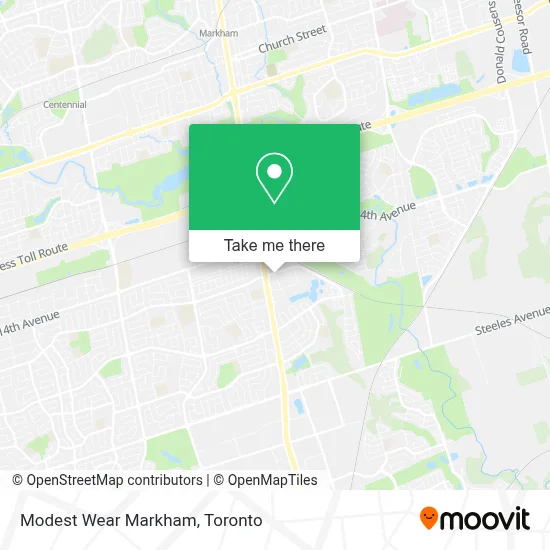 Modest Wear Markham map