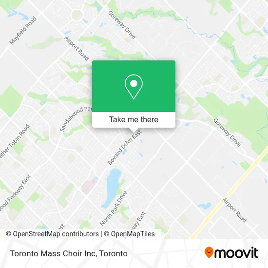 Toronto Mass Choir Inc map