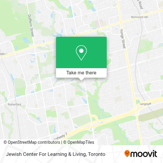 Jewish Center For Learning & Living map