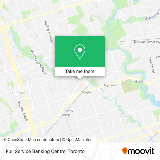 Full Service Banking Centre map