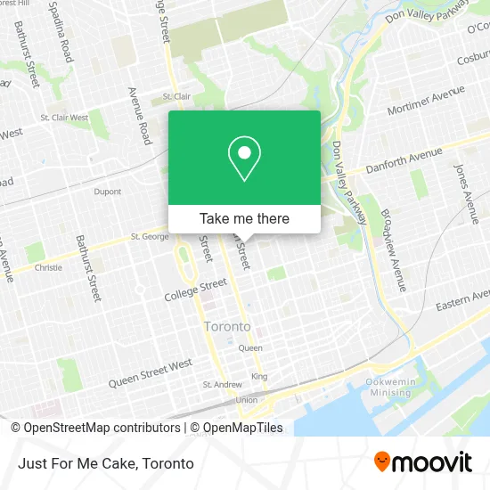 Just For Me Cake map