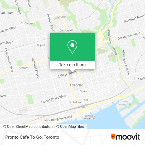 Pronto Cafe To-Go plan
