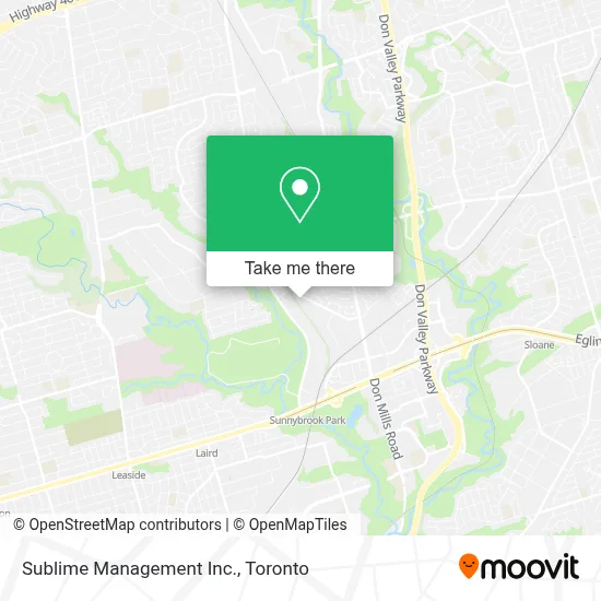 Sublime Management Inc. map