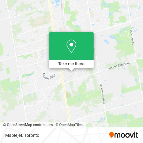 Maplejet map
