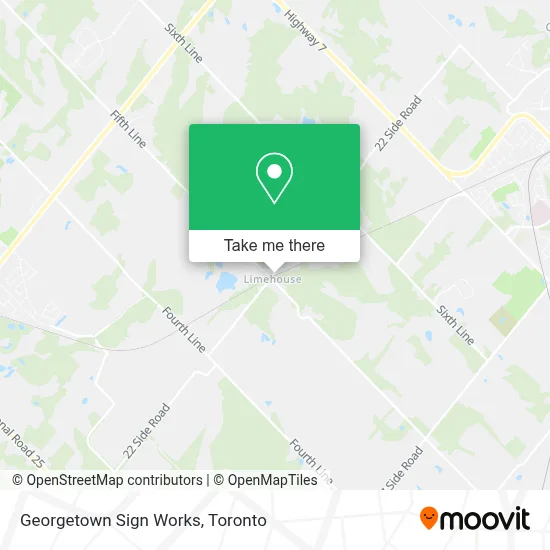 Georgetown Sign Works map