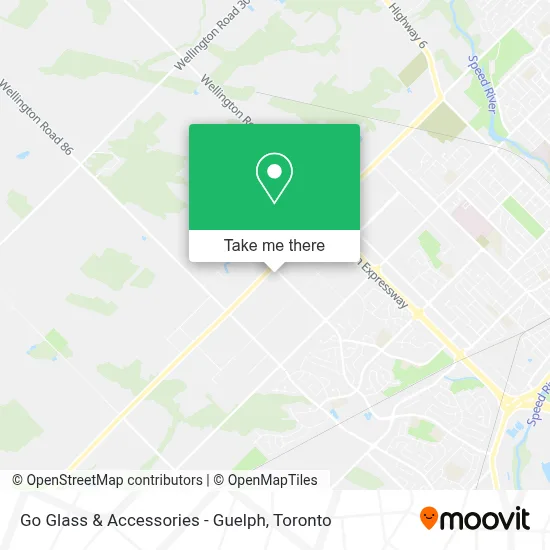 Go Glass & Accessories - Guelph map