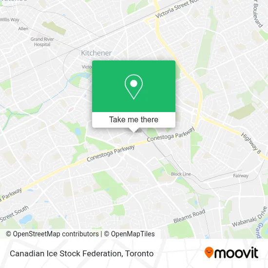 Canadian Ice Stock Federation map