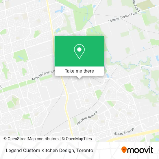 Legend Custom Kitchen Design map