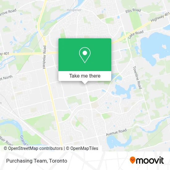 Purchasing Team map