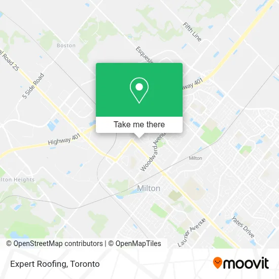 Expert Roofing map
