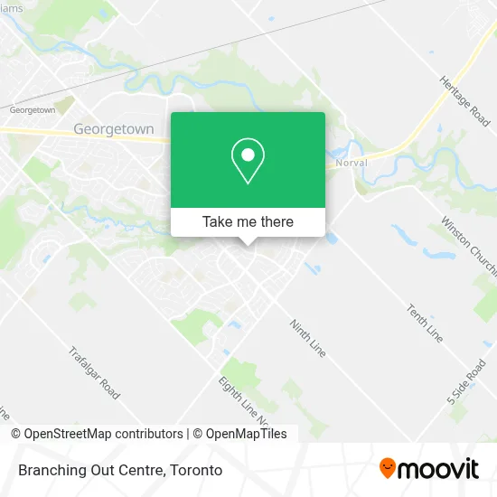 Branching Out Centre map