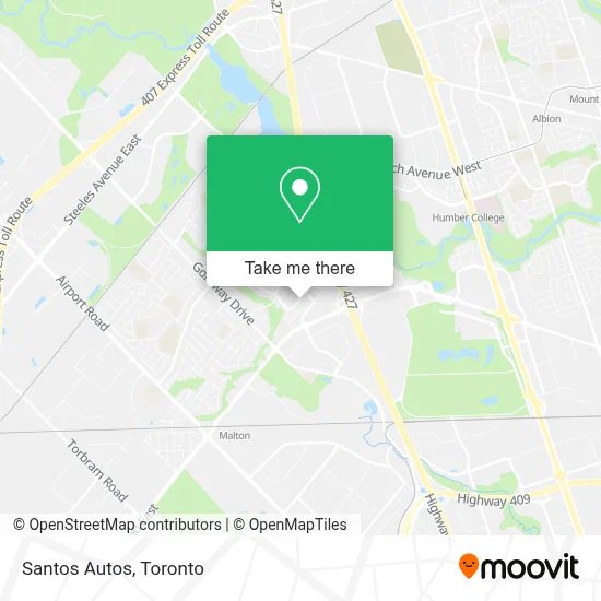 Santos Autos map