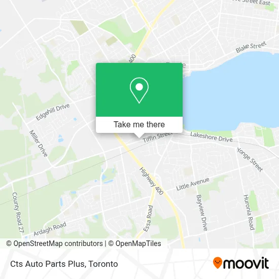 Cts Auto Parts Plus map