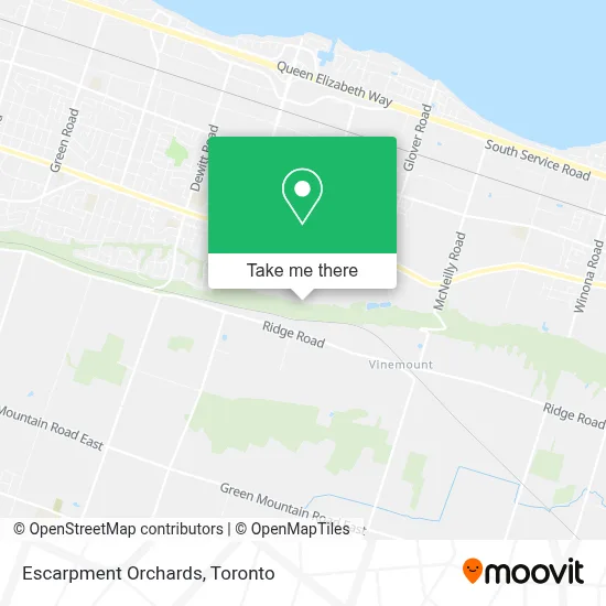 Escarpment Orchards map